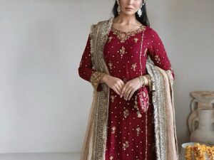 new designer party wear look top plazzo and dupatta with heavy embroidery wor